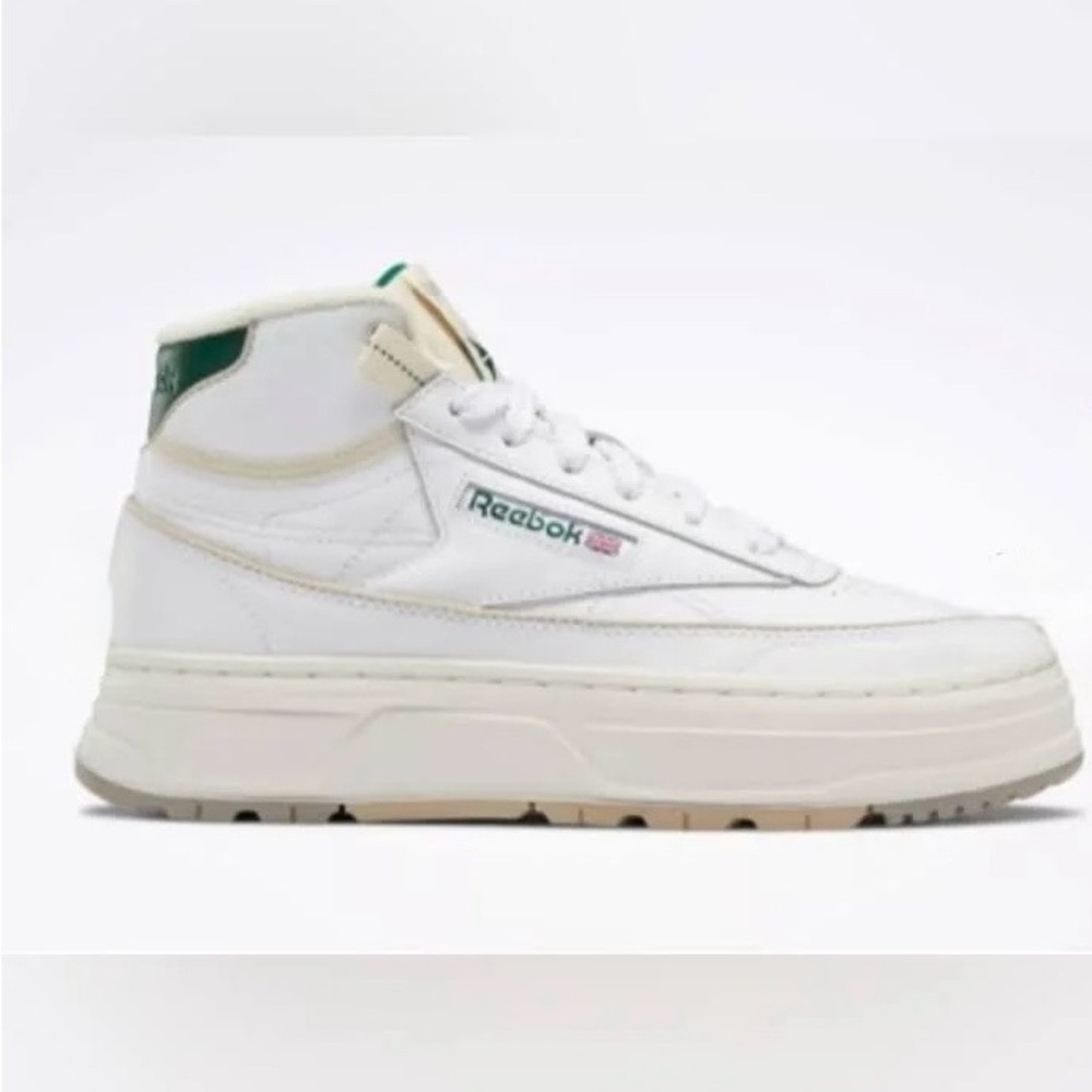 Reebok Womens Club C Geo Mid Shoes- Tennis SZ 8.5